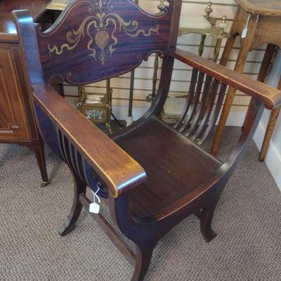 Sale Photo Thumbnail #2277: Antique North Wind Throne Chair