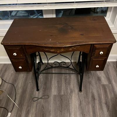Faux Sewing Machine Cabinet Desk