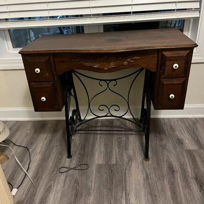 Faux Sewing Machine Cabinet Desk