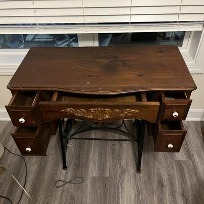 Faux Sewing Machine Cabinet Desk