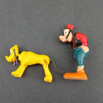 Vintage Walt Disney Goofy & Pluto bobble heads