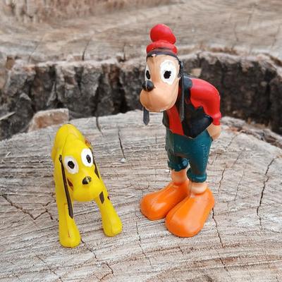 Vintage Walt Disney Goofy & Pluto bobble heads