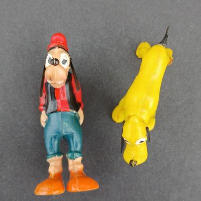 Vintage Walt Disney Goofy & Pluto bobble heads