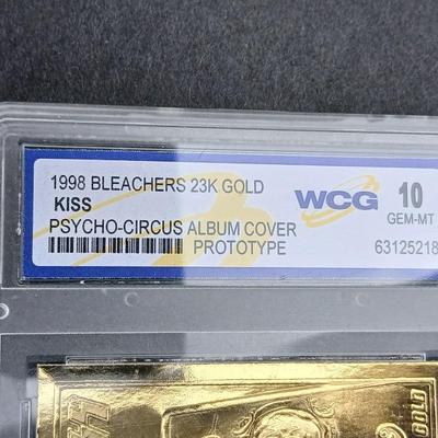 1988 Bleachers 23K Gold KISS Psycho-Circus Album Cover Prototype - WCG 10 GEM-MT - 23 K