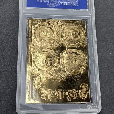 1988 Bleachers 23K Gold KISS Psycho-Circus Album Cover Prototype - WCG 10 GEM-MT - 23 K