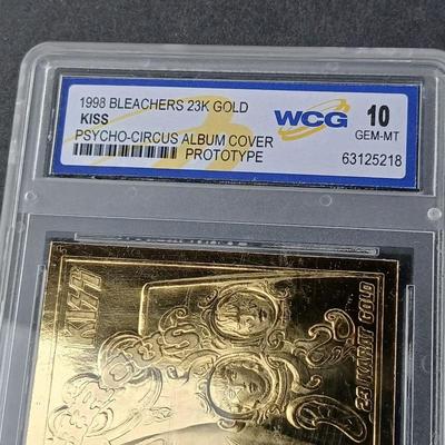 1988 Bleachers 23K Gold KISS Psycho-Circus Album Cover Prototype - WCG 10 GEM-MT - 23 K