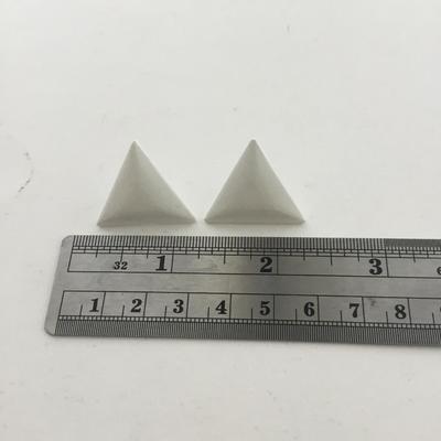 White triangle fashion earrings