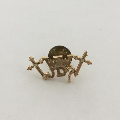 Gold tone what would Jesus do push pin vintage