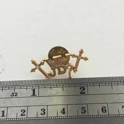Gold tone what would Jesus do push pin vintage
