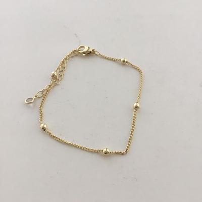 Gold tone beaded bracelet