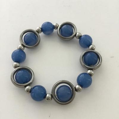 Blue stretchy bracelet