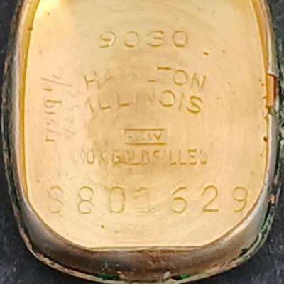 14 K GP Bracelet with a beautiful Vintage Hamilton Swiss watch