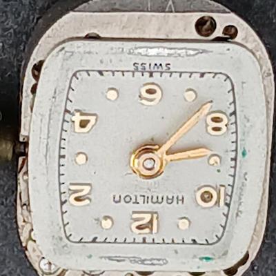 14 K GP Bracelet with a beautiful Vintage Hamilton Swiss watch