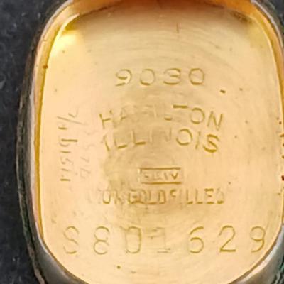 14 K GP Bracelet with a beautiful Vintage Hamilton Swiss watch