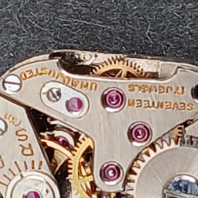 14 K GP Bracelet with a beautiful Vintage Hamilton Swiss watch