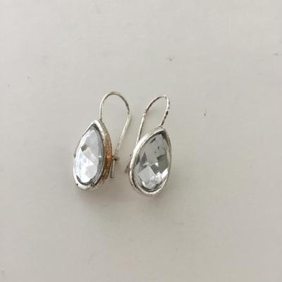 Silver tone fashion earrings