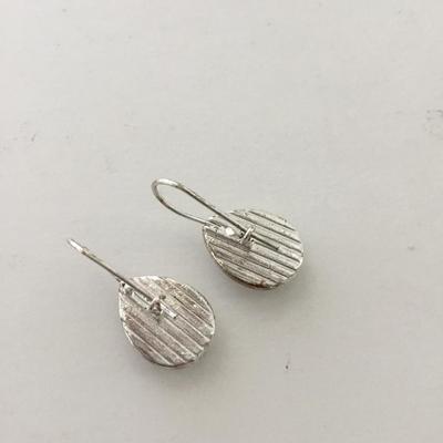 Silver tone fashion earrings