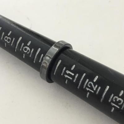 Black unmarked ring