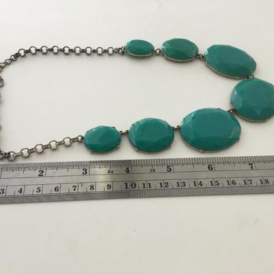 Light blue/green fashion unmarked necklace