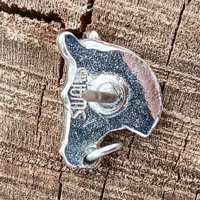 Vintage Sterling Western Saddle tie clip - small horse head pin - and a beautiful Corn Row Turquoise Handcrafted Southwestern Size 10