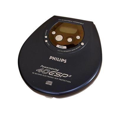 Phillips Compact Disc Player w Cords and Bag (untested)