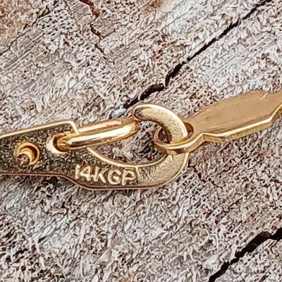 Two thick 14 k GP gold necklace chains - thick chains