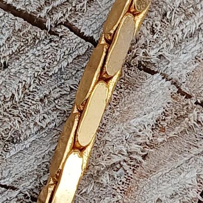 Two thick 14 k GP gold necklace chains - thick chains