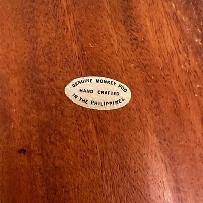 Apple lot with wooden monkey pod bowl