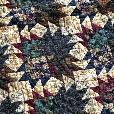 Handmade Quilt Tapestry 4’ x 5’ Stitch Signed