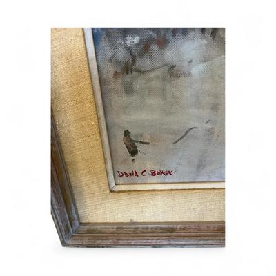 Vintage Oil Painting By David C Baker