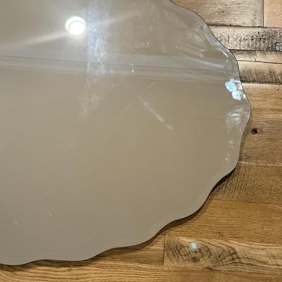 G32-Scalloped/beveled mirror & light fixture-PICTURES ADDED!!