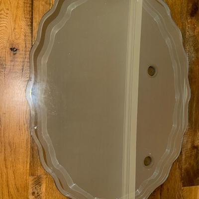 G32-Scalloped/beveled mirror & light fixture-PICTURES ADDED!!
