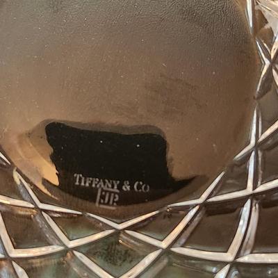 Tiffany & Co Glass Bowl 9.5" Diameter 4.5" Tall