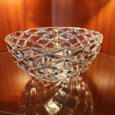 Tiffany & Co Glass Bowl 9.5" Diameter 4.5" Tall