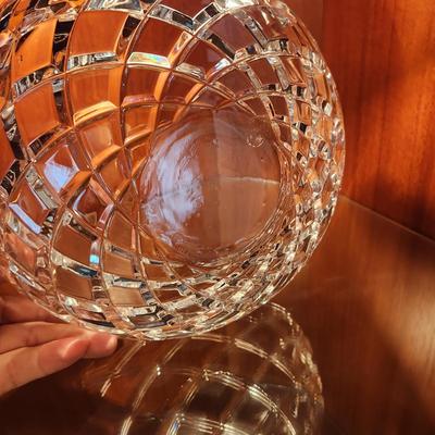 Tiffany & Co Glass Bowl 9.5" Diameter 4.5" Tall