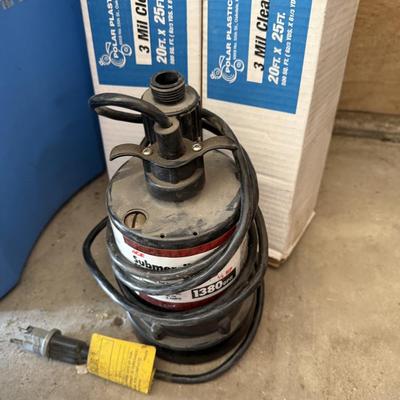 G9-Sheeting and pump