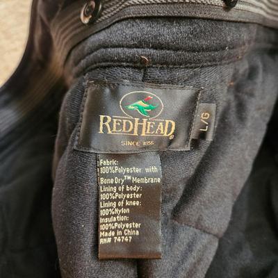 Red Head Camo Camouflage Coat & Bone Dry Coat & Pants Outfit Size Large Hunting