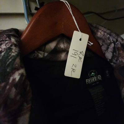 Red Head Camo Camouflage Coat & Bone Dry Coat & Pants Outfit Size Large Hunting