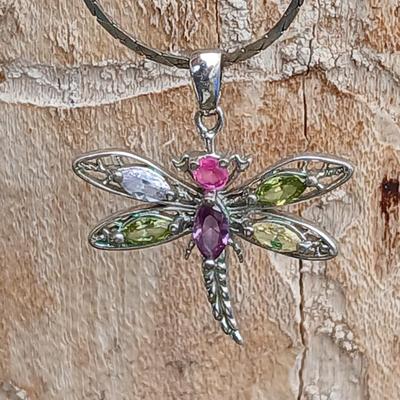 Dainty Dragonfly ring Size 6.5 - and a .925 marked Dragonfly pendant with chain