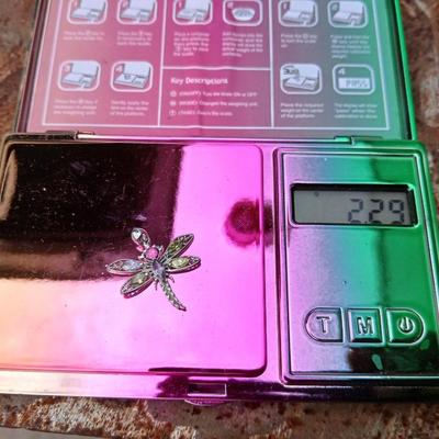 Dainty Dragonfly ring Size 6.5 - and a .925 marked Dragonfly pendant with chain