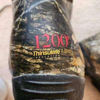 Red Head 1200 Thinsulate Ultra Hunting Camouflage waterproof Boots size 12