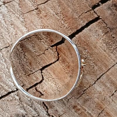 Sterling silver rings - .925 marked Dragonfly ring size 5.5 /6 and a smaller wide band Dragonfly ring Size 3.5