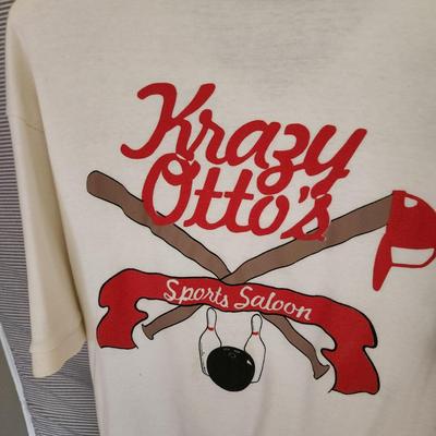 Lot of Vintage Shirts Jackets Krazy Otto's Sports Saloon, Cavaliers Carney MD , Bowling Green Speedway, Monster Racing Dover...