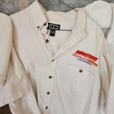 Lot of Vintage Shirts Jackets Krazy Otto's Sports Saloon, Cavaliers Carney MD , Bowling Green Speedway, Monster Racing Dover...