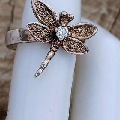 Tiffany & Co. Sterling Silver Dragonfly Ring Size 8 ,925 Sterling silver