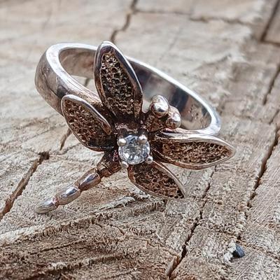 Tiffany & Co. Sterling Silver Dragonfly Ring Size 8 ,925 Sterling silver