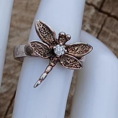 Tiffany & Co. Sterling Silver Dragonfly Ring Size 8 ,925 Sterling silver