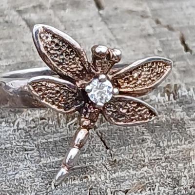 Tiffany & Co. Sterling Silver Dragonfly Ring Size 8 ,925 Sterling silver