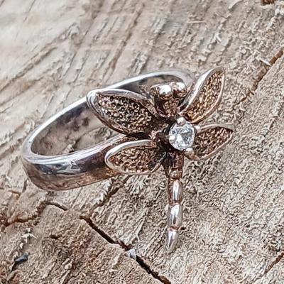 Tiffany & Co. Sterling Silver Dragonfly Ring Size 8 ,925 Sterling silver