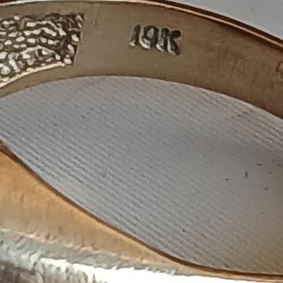 Vintage Men's 10K gold cats' eye like Cabochon ring size 11.5 - 10 K
